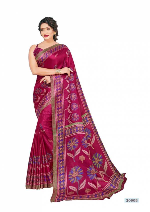 Mintorsi Mysore Silk With Exclusive Print Designer Sarees Collection
